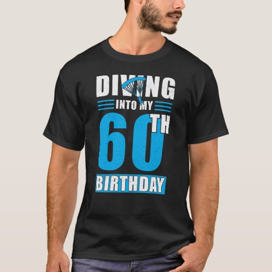 Skydiver Gift 60th Birthday Tシャツ (正面)