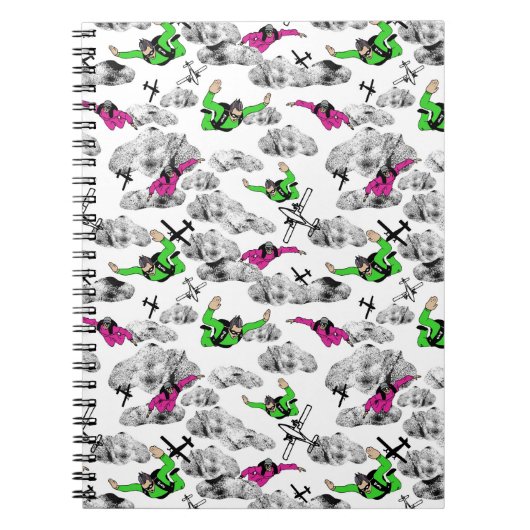 Skydivers Spiral  Notebook ノートブック (正面)