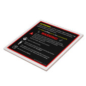 SKYDIVINGのテーマパークの警告標識 タイル (側面)