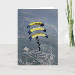 Skydivingのパラシュート カード