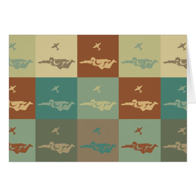 Skydivingのポップアート (正面横)