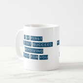 Skydivingの成功 コーヒーマグカップ (正面左)