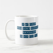 Skydivingの成功 コーヒーマグカップ (左)