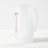 Skydivingステイン フロストグラスビールジョッキ (正面右)