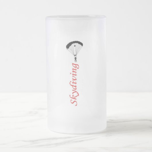 Skydivingステイン フロストグラスビールジョッキ (中央)