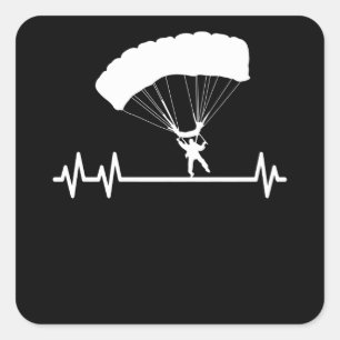 SkyDivingパルスハートビートスカイダイバーパラシュート スクエアシール