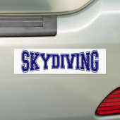 Skydiving大学スタイル バンパーステッカー (車上)