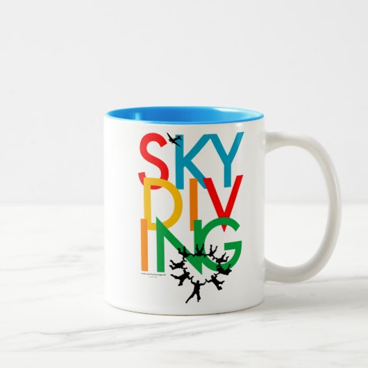 Skydiving ツートーンマグカップ (右)
