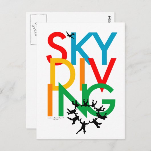 Skydiving ポストカード (正面/裏面)
