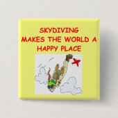 skydiving 缶バッジ (正面)