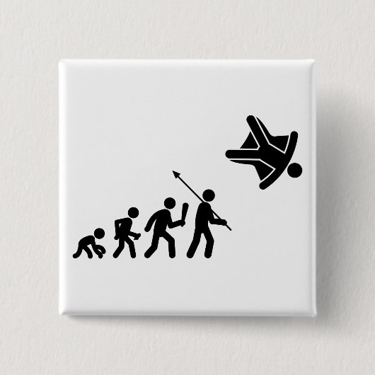 Skydiving 缶バッジ (正面)