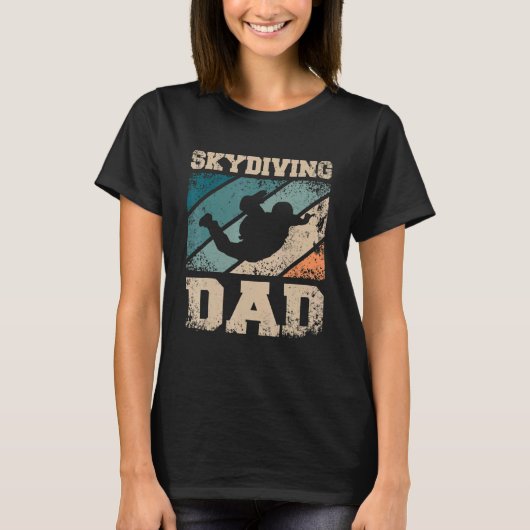 Skydiving Father Dad Tシャツ (正面)