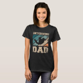 Skydiving Father Dad Tシャツ (正面フル)