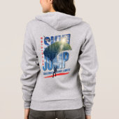 Skydiving-Feel Freedom Above Clouds | Women F-zip パーカ (裏面)