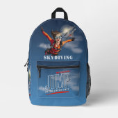 Skydiving-Feel Freedom Above the Clouds | Women プリントバックパック (正面)