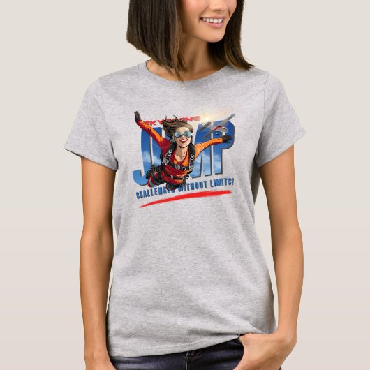 Skydiving-Feel Freedom Above the Clouds | Women Tシャツ (正面)