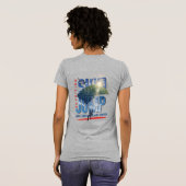 Skydiving-Feel Freedom Above the Clouds | Women Tシャツ (裏面フル)