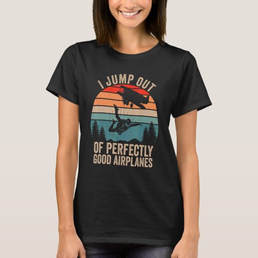 Skydiving For Men Women Skydiver Skydive Tシャツ (正面)