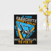 Skydiving If Your Parachute Doesnt Deploy Dont カード (黄色い花)