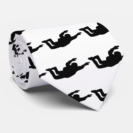 skydiving skydiverアイコン ネクタイ (ロール)