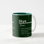 Skye Personalized Name Coffee Mug ツートーンマグカップ (正面右)