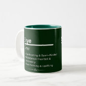 Skye Personalized Name Coffee Mug ツートーンマグカップ (正面左)