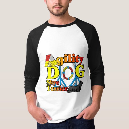 Skye_Terrier_機敏性 Tシャツ (正面)