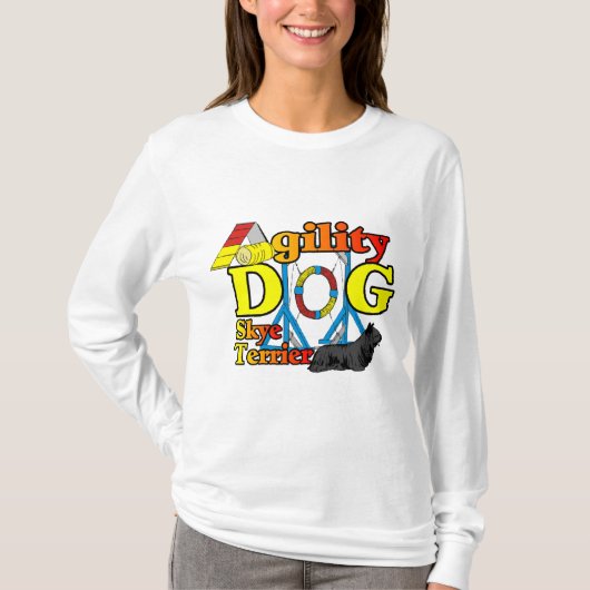 Skye_Terrier_機敏性 Tシャツ (正面)