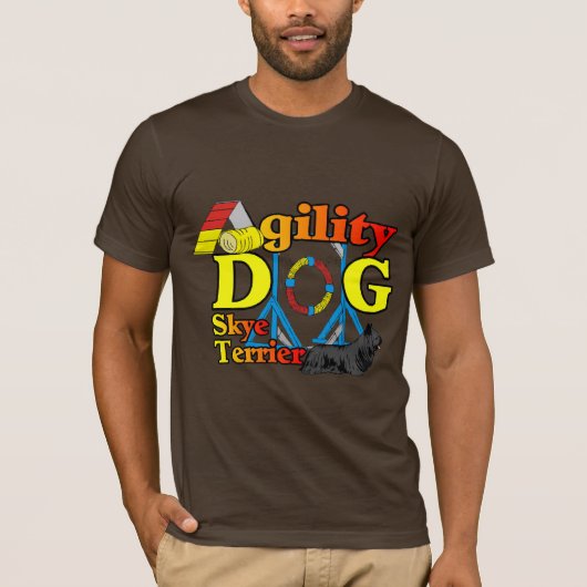 Skye_Terrier_機敏性 Tシャツ (正面)