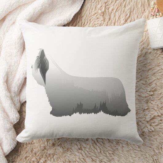 Skye Terrier Basic Breed – 準備完了カスタマイズ クッション (ブランケット)