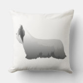 Skye Terrier Basic Breed – 準備完了カスタマイズ クッション (正面)