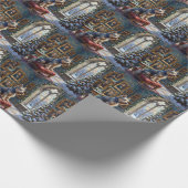 Skye Terrier Christmas Castle Gallery Holiday ラッピングペーパー (角)