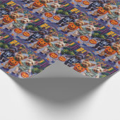 Skye Terrier Trick-or-Treating Halloween Costumes ラッピングペーパー (角)