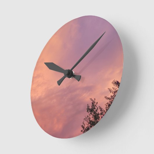 SKYFUSION ラウンド壁時計 (傾斜)