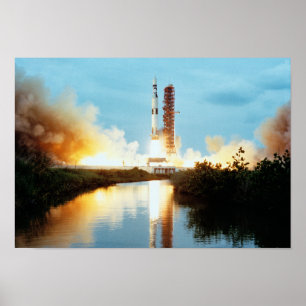 Skylab宇宙ステーション – Saturn V Launch ポスター