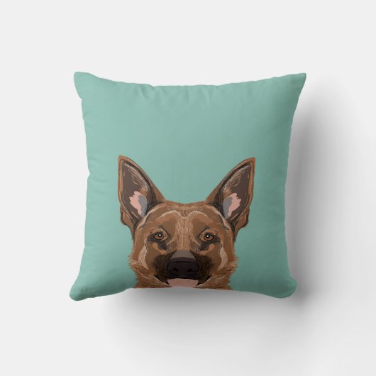 Skylar – 犬の人々の犬のためのドイツの羊飼いの贈り物 クッション (裏面)