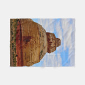 Skyline and Stone フリースブランケット (正面(横))