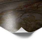 Skyline Drive，バージニア州の霧の紅葉 フォトプリント (角)