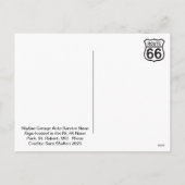 Skyline Garage Auto Service Neon Sign シーズンポストカード (裏面)