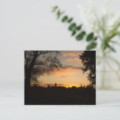 SKYLINE HAAG IN OBERBAYERN BEI SONNENUNTERGANG ポストカード (スタンド正面)