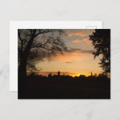 SKYLINE HAAG IN OBERBAYERN BEI SONNENUNTERGANG ポストカード (正面/裏面)