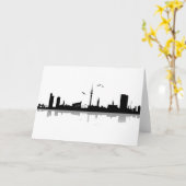 Skyline Hamburg カード (黄色い花)