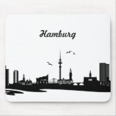 Skyline Hamburg マウスパッド (正面)
