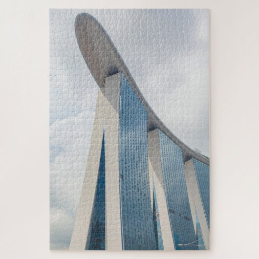 Skyline Marina Bay Sands Singapore 1000 Pieces ジグソーパズル (縦)