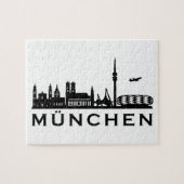 Skyline München ジグソーパズル (横)