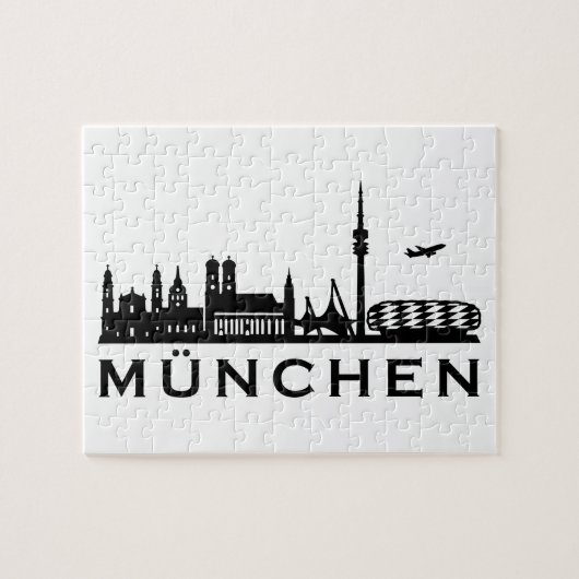 Skyline München ジグソーパズル (横)