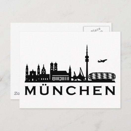 Skyline München ポストカード (正面/裏面)
