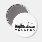 Skyline München マグネット (正面/裏面)