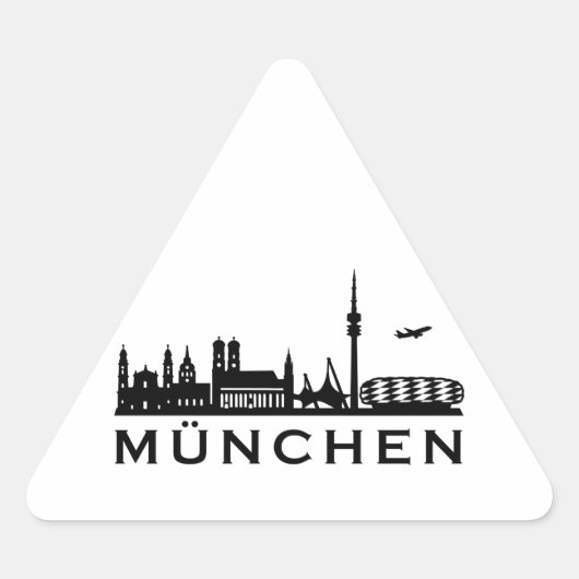 Skyline München 三角形シール (正面)