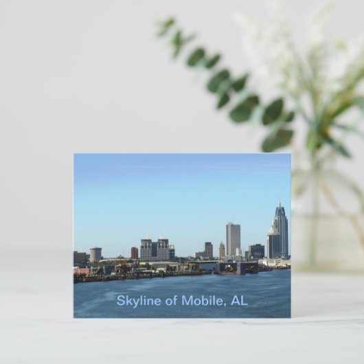 Skyline of Mobile, AL ポストカード (スタンド正面)